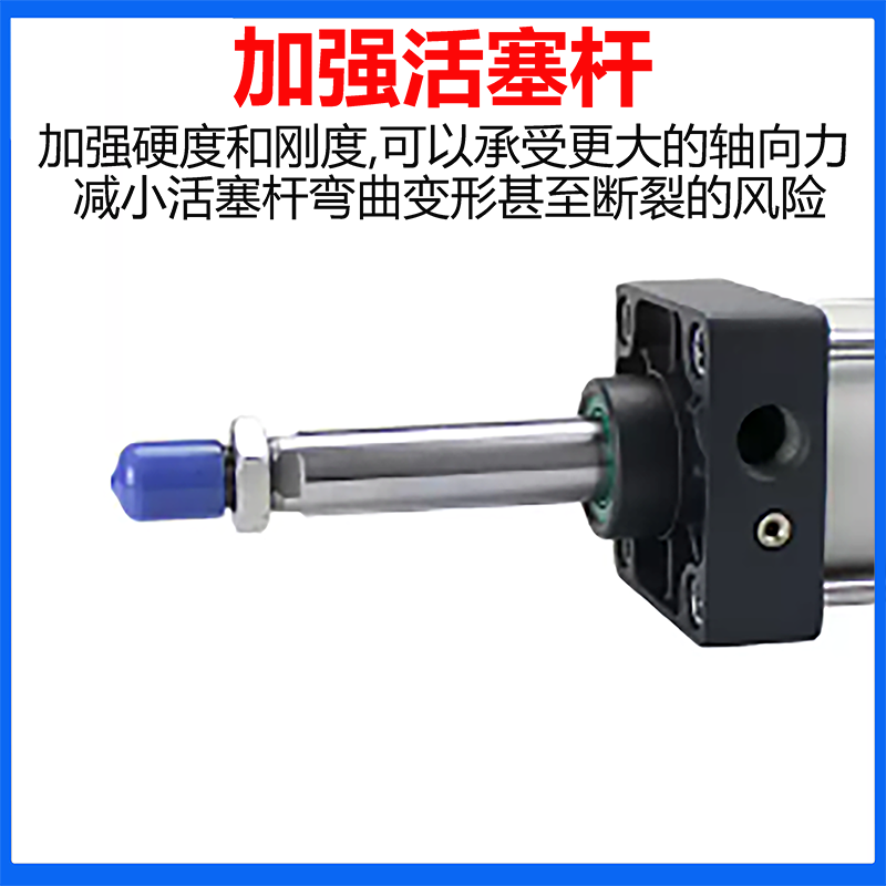 亚德客行程可调气缸SCJ63/32/40/50/80/100/125/160/200X150*125S - 图2