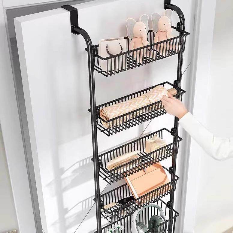 层免打孔门后篮置物架家用多卧室收纳浴架多功能门挂444后室整理,淘宝优惠券,粉丝福利购,淘宝优惠卷