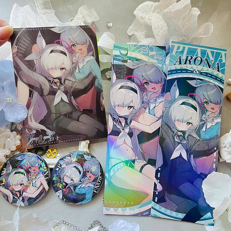 蔚蓝档案同人周边可掀开双层挂画碧蓝档案阿罗娜普拉娜动漫海报 - 图1