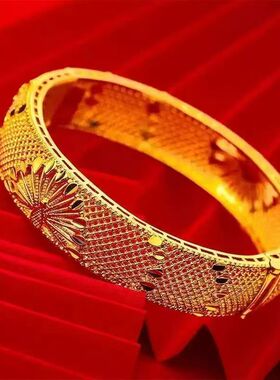 【下单立减50元】时尚孔雀开屏手镯民族风设计轻奢首饰开口可调节