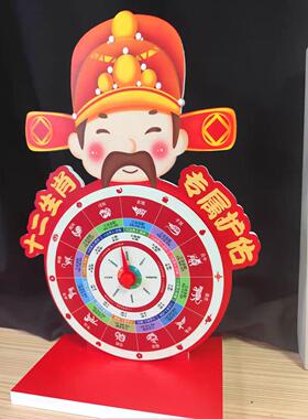 十二生肖大号转盘八大守护对照表 新款 财神爷 手绳 雪弗板 摆台
