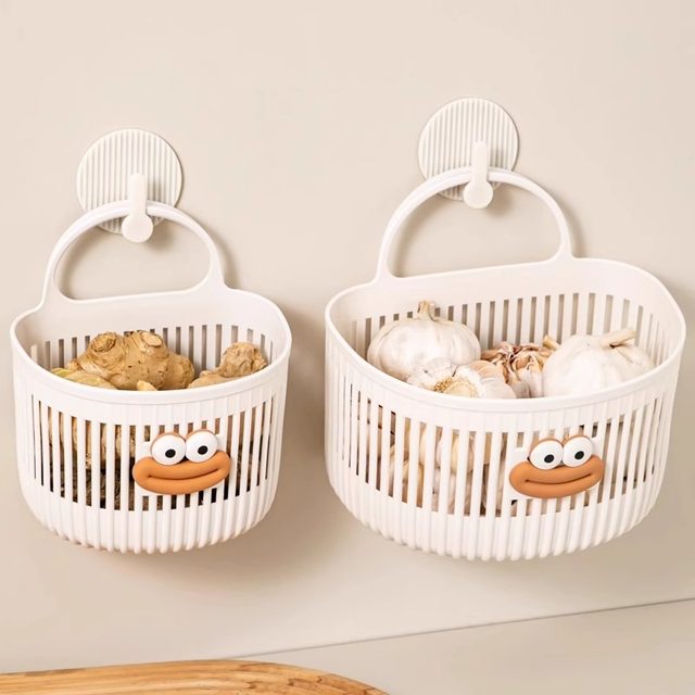 Multifunctional small hanging basket wall-mounted storage box