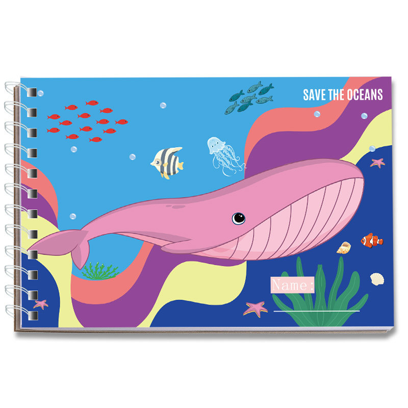 原始人星空动物场景系列贴纸书儿童益智动脑动手安静书DIY创意贴画互动娱乐游戏贴纸便携式线圈本简单上手快