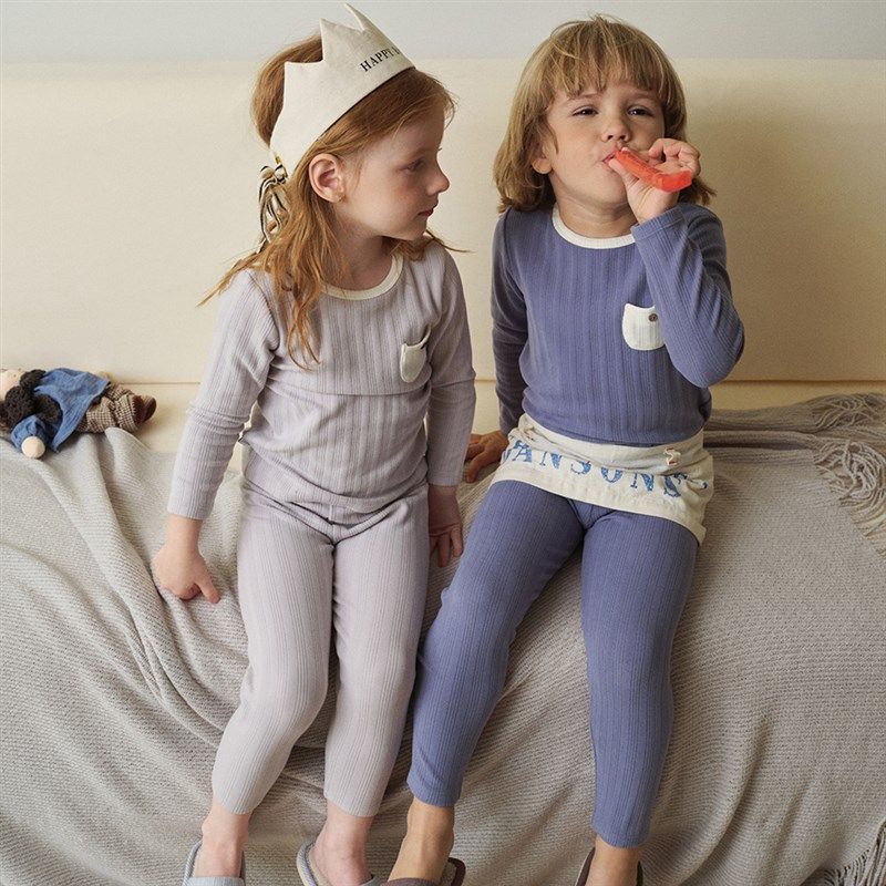 2024秋冬小黑k托昵尼保暖内衣套装男女童家居服打底睡衣秋衣秋裤,淘宝优惠券,粉丝福利购,淘宝优惠卷