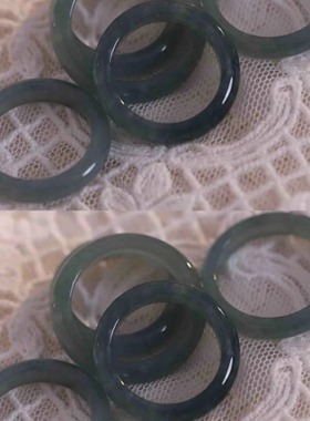 江南烟雨新中式陶瓷素圈女戒