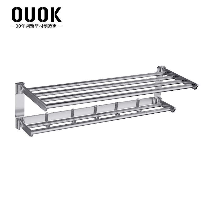OUOK Bath Towel Rack Towel Rack Paper Towel Rack Box No Punching Toilet Toilet Toilet Toilet Storage Toilet Brush Set