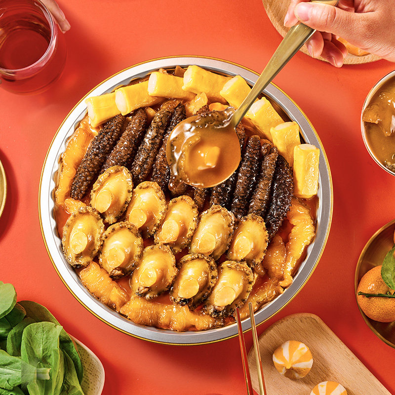 金汤佛跳墙十参十鲍大盆菜海鲜年夜饭加热即食年货礼盒4斤家庭装,淘宝优惠券,粉丝福利购,淘宝优惠卷