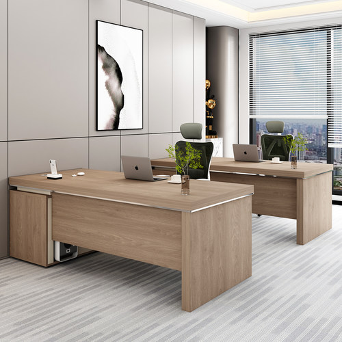 办公桌简约现代主管经理职员工位桌椅组合单人财务电脑桌老板桌子 - 图2