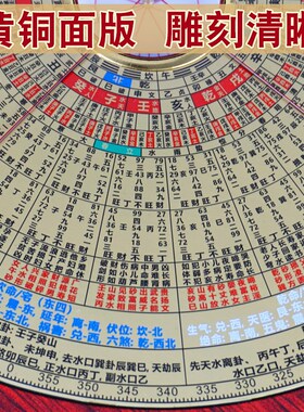 八宅八九运罗盘高精度专业8寸随身综合指南针激光罗经仪摆件