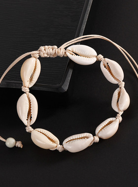 跨境欧美夏季沙滩复古贝壳手链