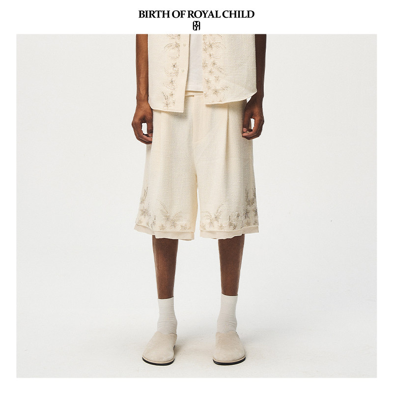 BIRTH OF ROYAL CHILD.BORC 【周深同款】六芒星双层短裤男七分裤,淘宝优惠券,粉丝福利购,淘宝优惠卷
