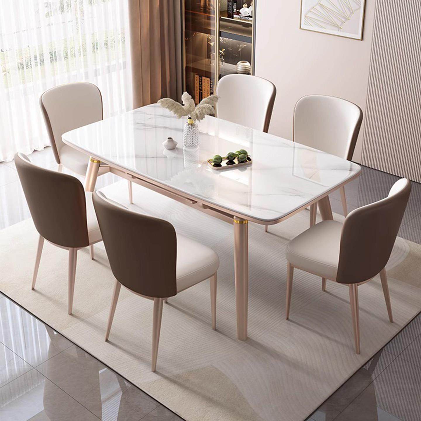 岩板餐桌2025新款现代简约家用小户型方圆两用饭桌可伸缩折叠圆桌,淘宝优惠券,粉丝福利购,淘宝优惠卷