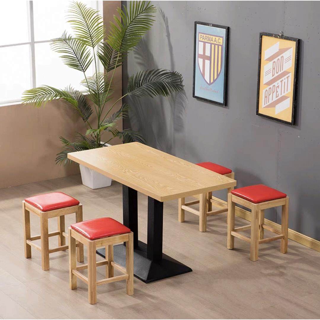 实木快餐桌椅组合无障碍豪华简单奶茶甜品餐厅汉堡火锅麻辣烫桌椅,淘宝优惠券,粉丝福利购,淘宝优惠卷