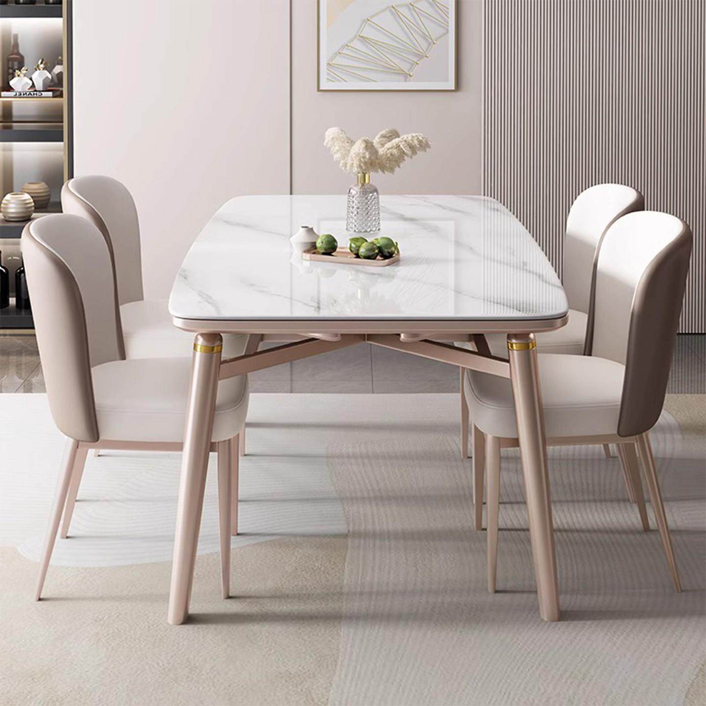 岩板餐桌2025新款现代简约家用小户型方圆两用饭桌可伸缩折叠圆桌,淘宝优惠券,粉丝福利购,淘宝优惠卷