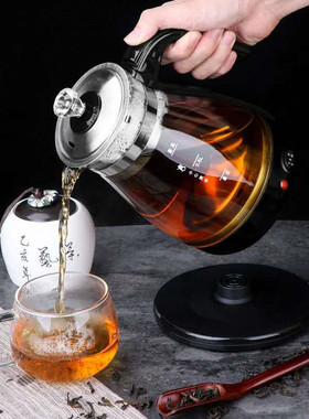 全自动喷淋蒸汽煮茶器加厚玻璃养生壶保温安化黑茶普洱快煮壶自动