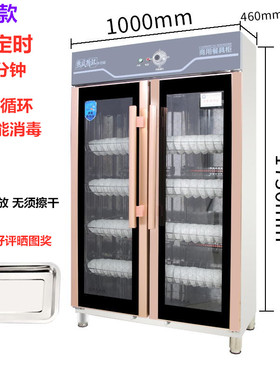 家用消毒柜大型商用消毒碗柜双门单门不锈钢饭店立式碗筷密胺餐具