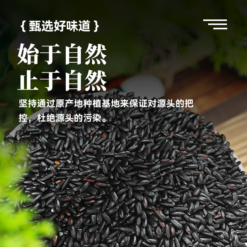 新货东北黑米500g小包装农家自产粗粮血糯米紫米五谷杂粮黑香米,淘宝优惠券,粉丝福利购,淘宝优惠卷