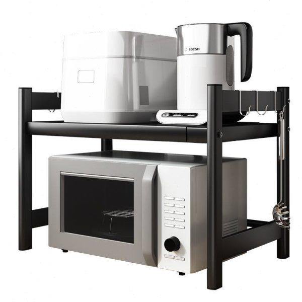 ??厨房置物架可伸缩多层微波炉整理架烤箱收纳架家用小台面霸州跨,淘宝优惠券,粉丝福利购,淘宝优惠卷