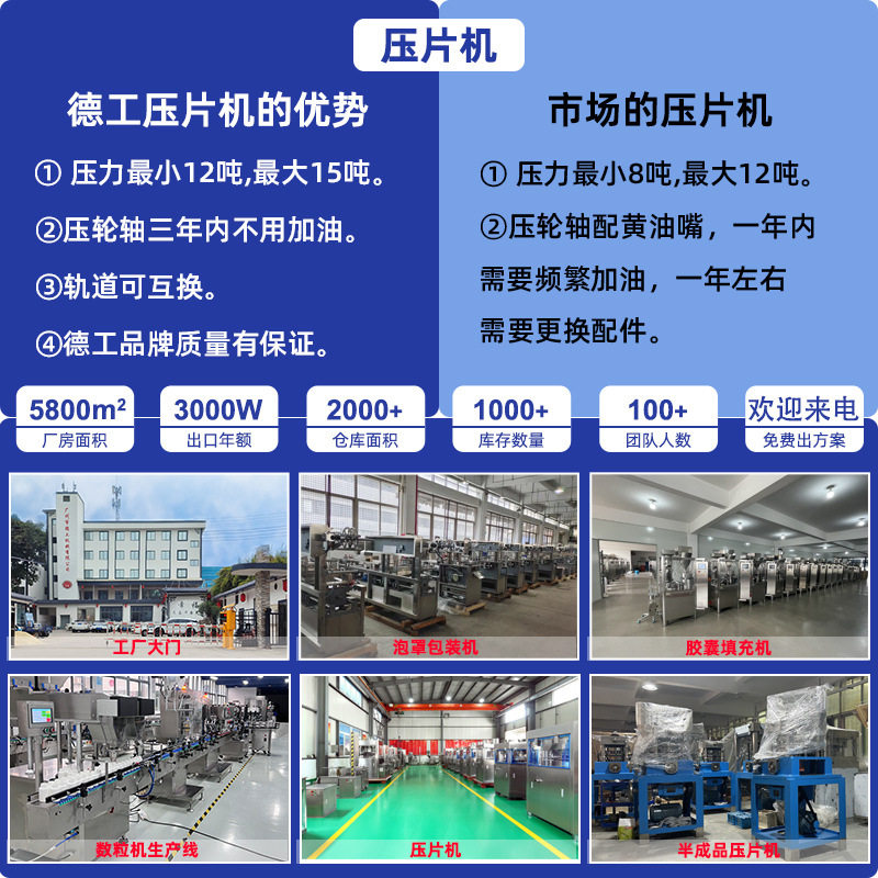 跨境专供全自动粉末压片机营养片片糖果实验室打片机压片机厂家 - 图1