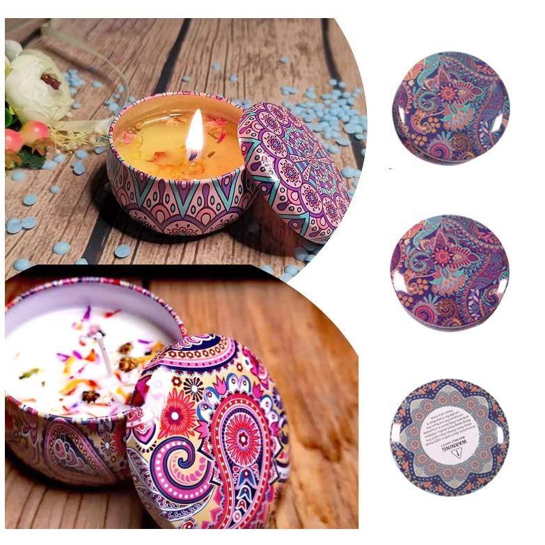 蜡烛制作圆形加热器底盘不锈钢融蜡杯蜡搅拌器防烫垫蜡烛入门套装 - 图1