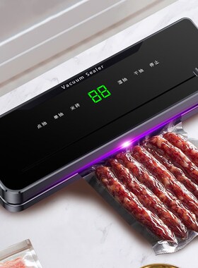 食品袋抽真空封口机智能全自动家用小型外抽式包装机干湿两用110V