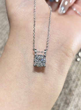 高定轻奢爆款人工培育银色牛头吊坠项链时尚简约百搭饰品22