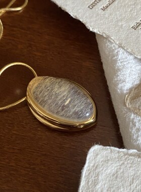 时髦简约北欧风小众设计感金发晶项链抽拉长款可调节水晶锁骨链女