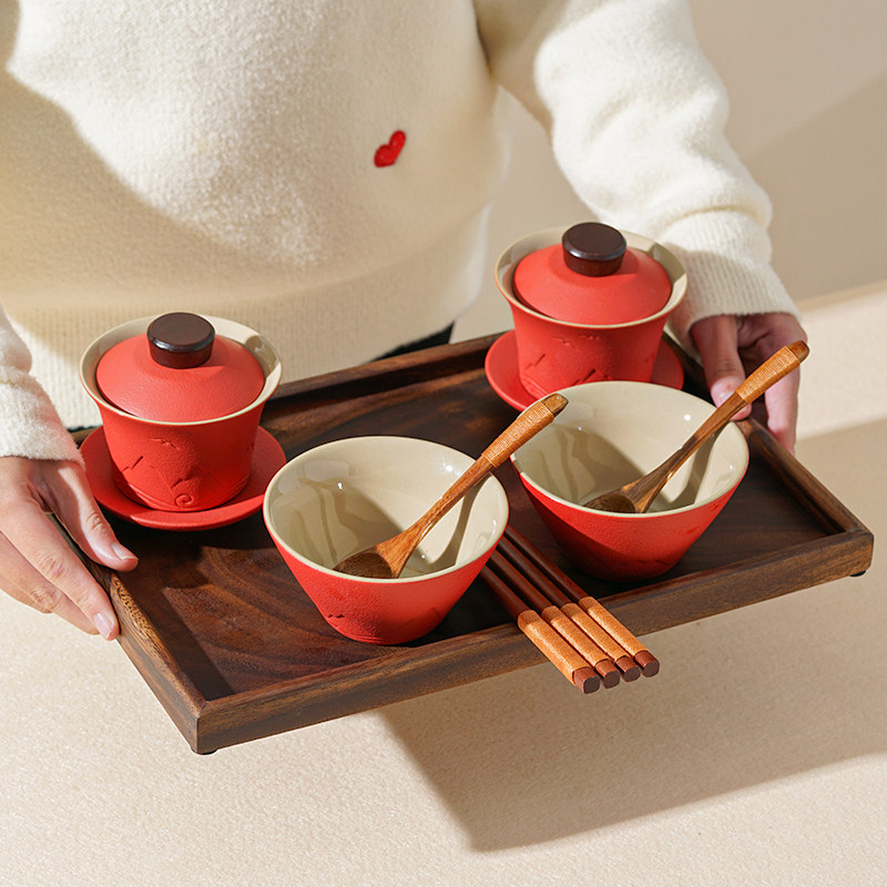 喜霓结婚敬茶杯喜碗筷勺套装一对送新人闺蜜实用新婚陪嫁订婚礼品,淘宝优惠券,粉丝福利购,淘宝优惠卷