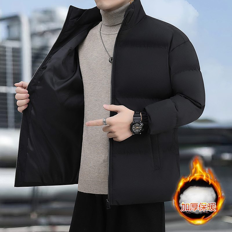 oksty2024秋冬季棉服男士加厚棉衣保暖加绒外套棉服