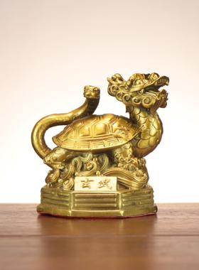 青龙 朱雀 玄武 白虎铜工艺品摆件厂家 铜四大神兽四方位神