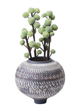 新中式陶瓷花器桌面摆件样板房售楼处酒店客厅插花工艺装饰品摆设