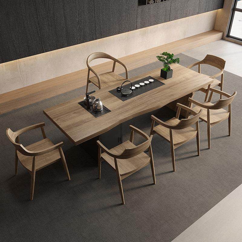 大板全实木茶桌椅组合现代简约家用嵌入一体式功夫茶台新中式茶桌,淘宝优惠券,粉丝福利购,淘宝优惠卷