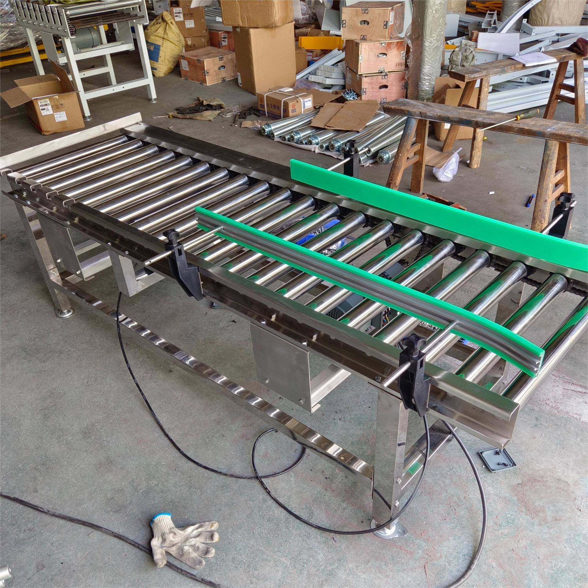 04不锈钢滚筒码垛抓取输送机纸箱食用油食品不锈钢滚筒输送机,淘宝优惠券,粉丝福利购,淘宝优惠卷