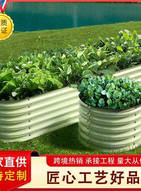 美式加工花圃育苗床花园种植床金属出口镀锌果蔬种植箱