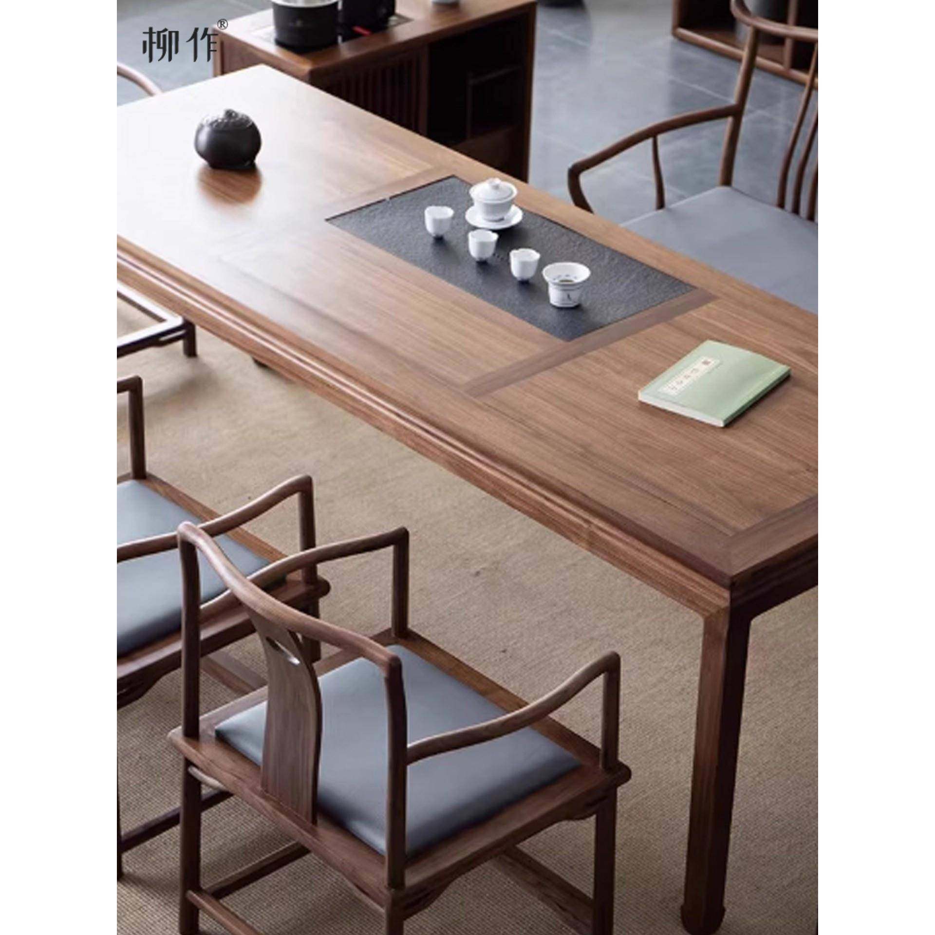 柳作2025新款实木茶桌椅组合新中式宋式美学茶室马蹄功夫泡茶台,淘宝优惠券,粉丝福利购,淘宝优惠卷