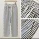 2025 spring and summer new fashionable and versatile meat covering display showing temperament Harun small feet striped pants