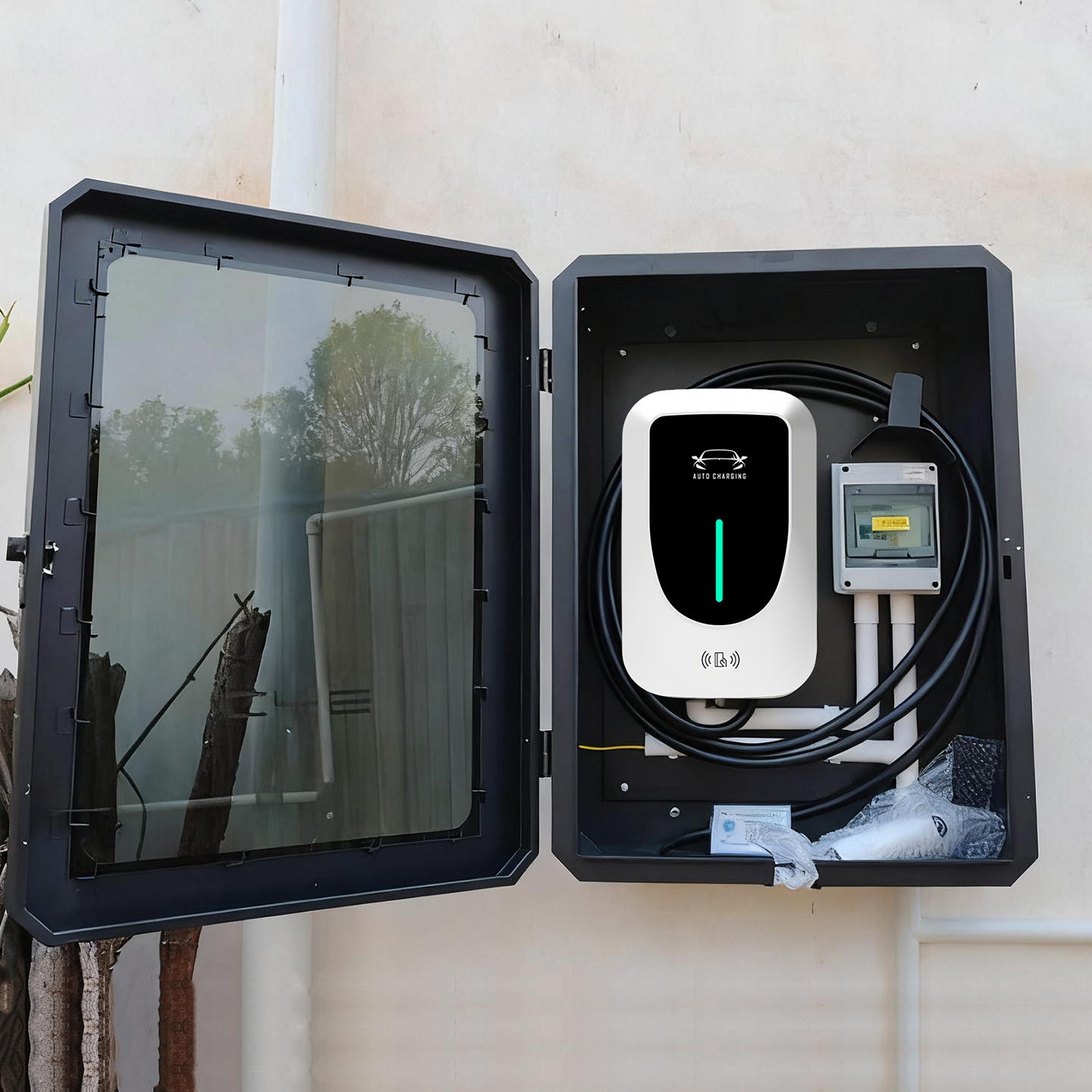 新能源汽车充电桩7kw家用慢充220v通用比亚迪五菱大众深蓝保护箱