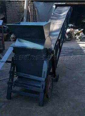 小型土动土 壤粉539机豆饼豆渣粉碎设移备 营养土有机料结块粉碎