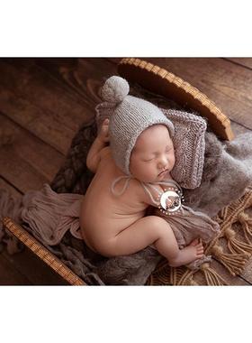 圣诞新年饼干主题新生儿拍照小床茶几床头柜饼干餐盘组合摄影道具