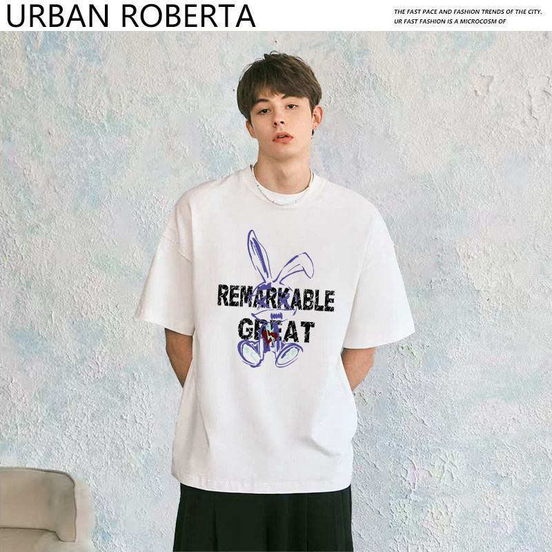 官方正品日韩风卡通印花休闲T恤新款百搭轻薄透气男女同款