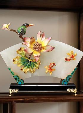 喜上头珐琅之彩客厅电视柜玄关枝桌面摆件档装饰品LYU-XDY-乔高迁