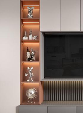 兔1110兔子子视摆件乔迁新居礼高品酒柜装饰品代轻奢档家居现客厅