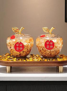 新中高式葫芦摆件厅招2416绿色财高级感陶珐瑯彩客色电瓷视视柜装