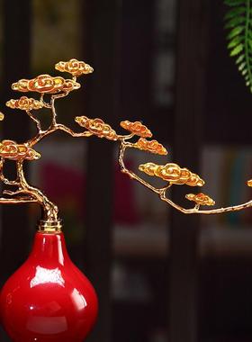 云葫芦摆件高档新祥中式客新厅C1680玄关酒柜视柜办公室装电饰搬