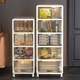 Cart storage rack multi-layer household movable storage cabinet under table drawer storage cabinet floor-standing pulley storage box