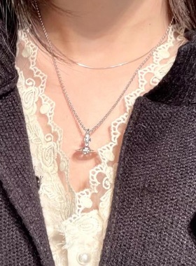 高货！西太后刻字版ORB土星项链