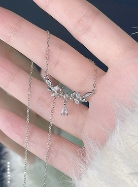 S925纯银轻奢小众麦穗项链