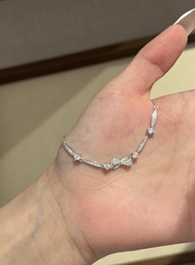 S925纯银轻奢小众蝴蝶结手链