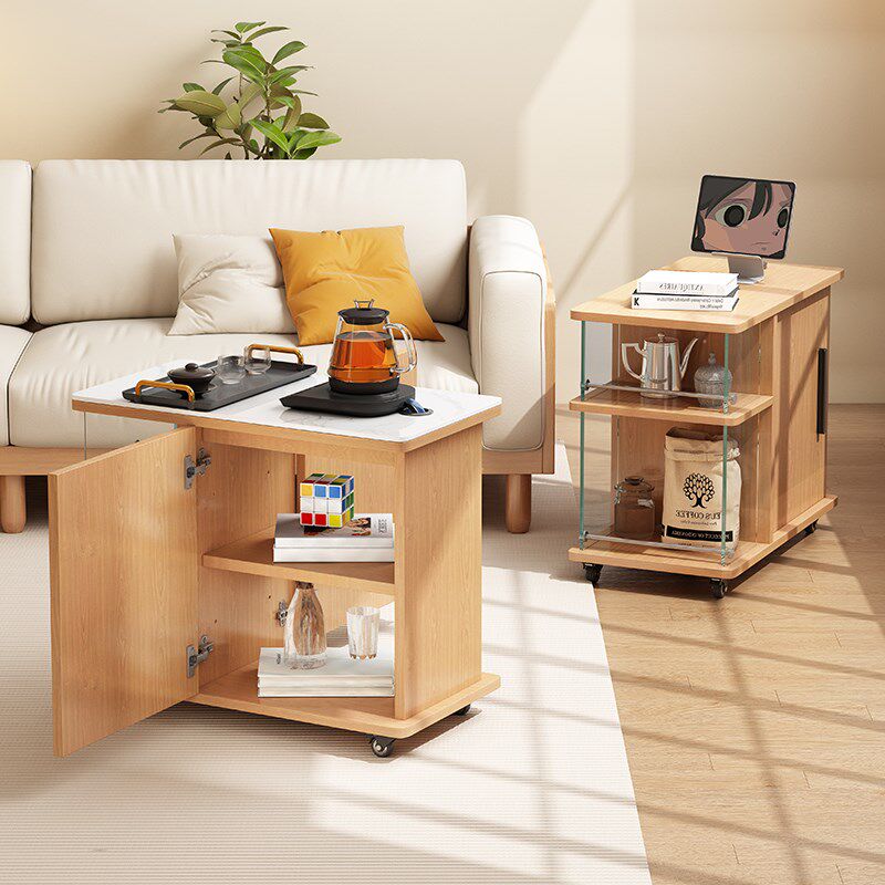 移动茶台小推车客厅多p功能茶桌边几阳台储物柜子实木茶水沙发边,淘宝优惠券,粉丝福利购,淘宝优惠卷