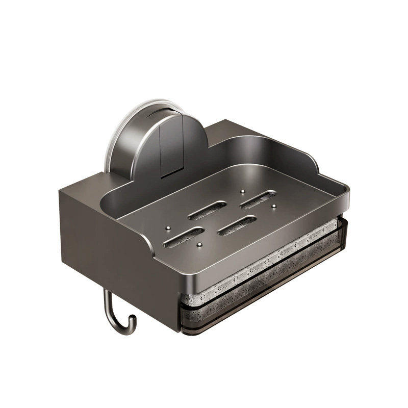 吸盘肥皁盒壁挂式浴室阳台洗衣池香皁收纳沥水置物架吹风机置物架,淘宝优惠券,粉丝福利购,淘宝优惠卷